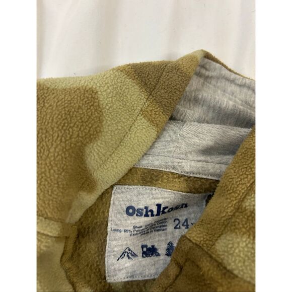 Oshkosh zipper fleece camo jacket 24m - Picture 3 of 5